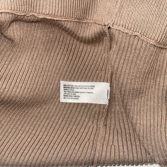 Ava & Viv Plus Size Ribbed Knit Midi Skirt 3X Neutral Beige - Picture 6 of 6